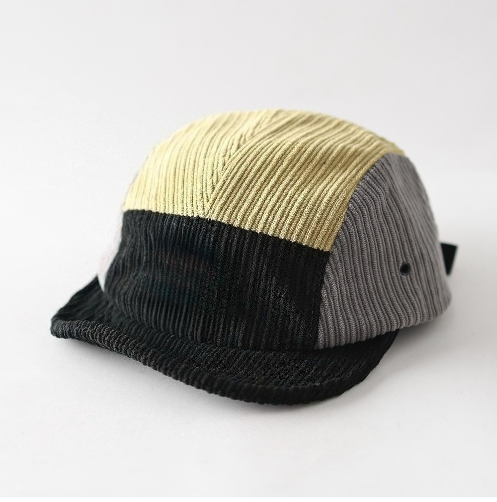 Unisex Corduroy Color Block So - Corduroy Cap 5 Panel ulasan dan harga