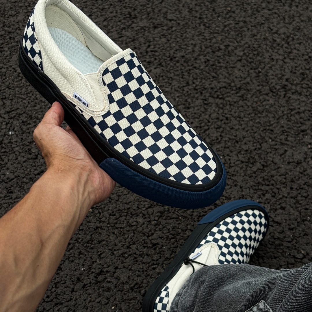 Blue‑White Checkerboard Slip‑o - Adidas Shoes Superstar ulasan dan harga