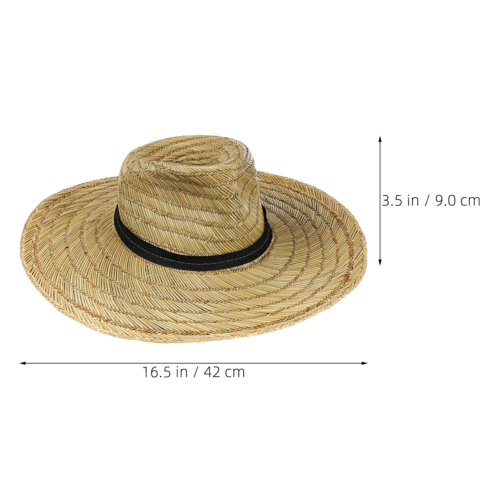 2Pcs Wide Brim Straw Hats Men  - Cowboy Hat Straw ulasan dan harga